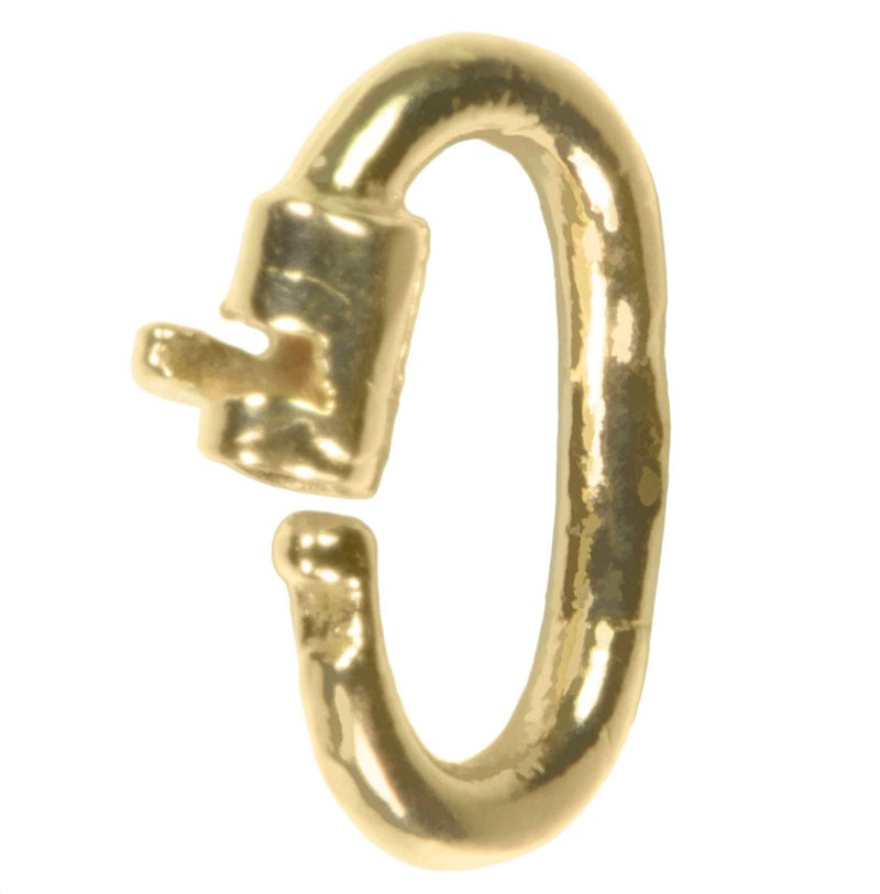 uGems 14K Gold Link Lock for Extremely Tiny Jewelry Repairs, 6mm x 4.75mm Oval Jump Ring, 20 Gauge, Secure Connection for Very Small Gold Chain Links and Chains, SKU: j-4515-1 - Image 4